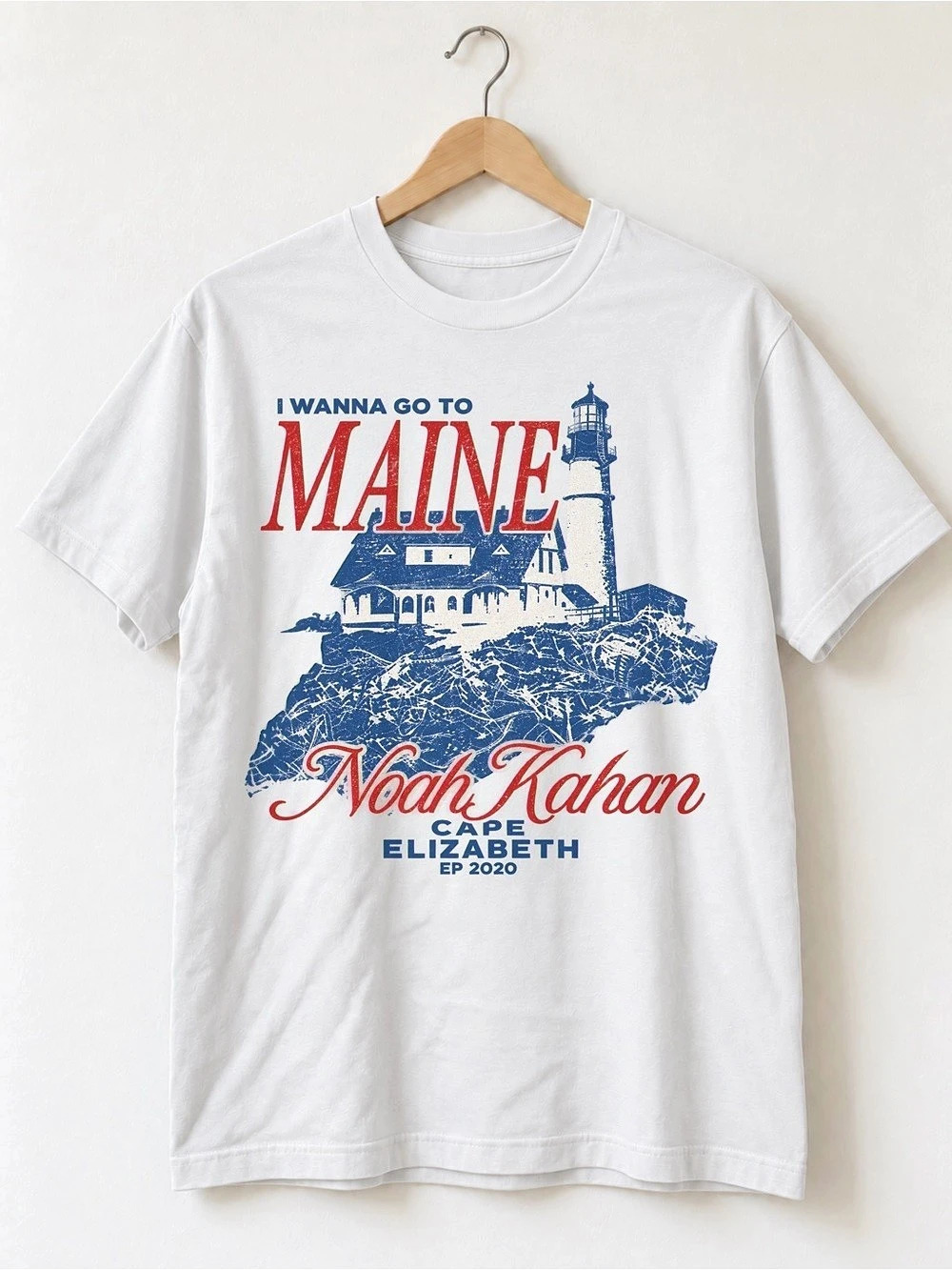 Maine Noah Kahan Graphic Tee Vintage Indie Folk Unisex T-shirt